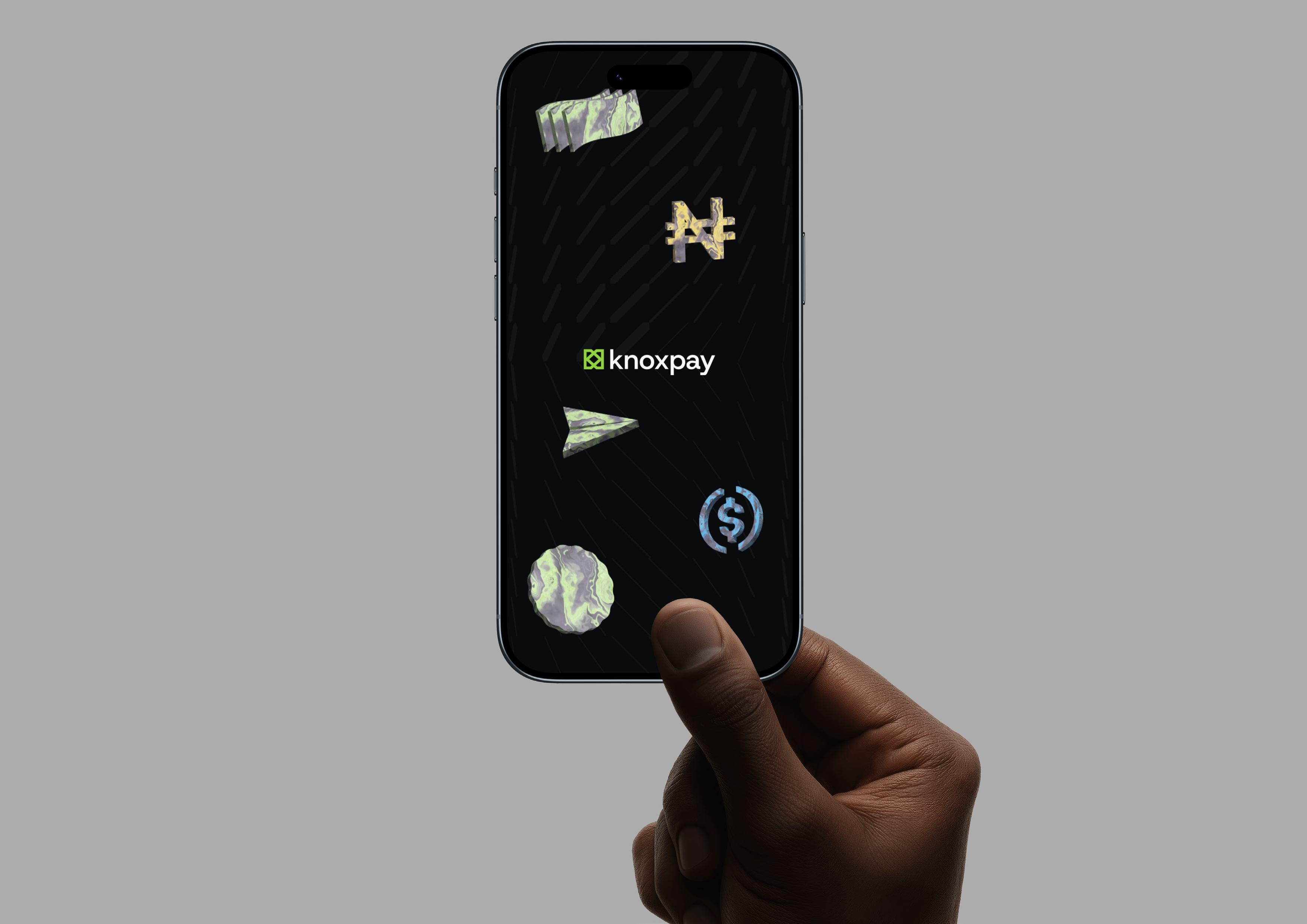 Brand in context: app splash on device