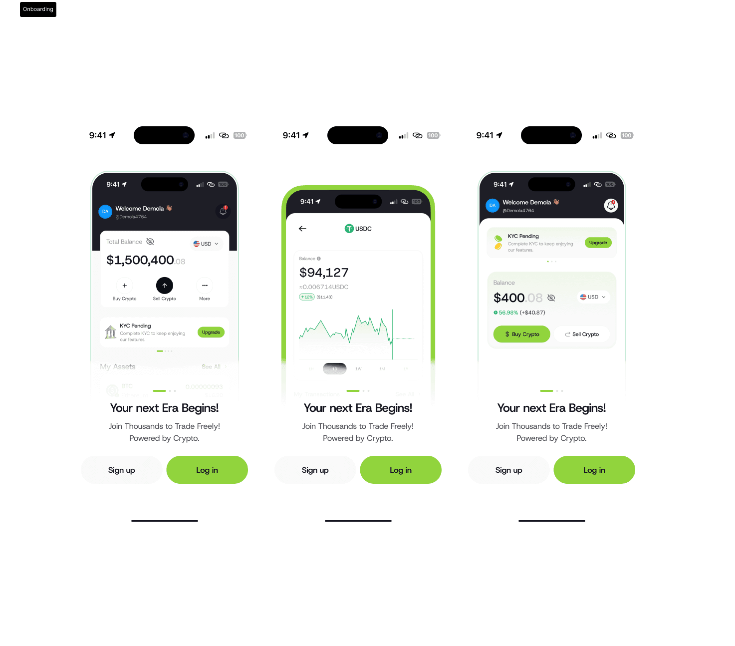 Mobile onboarding: sign up, login, and first-run experience