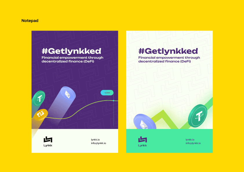 Branded notepad — #Getlynkked